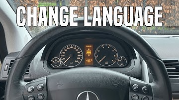 Mercedes A-Class & B-Class change language | Tutorial