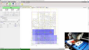 Cyclone PCB Factory using bCNC to autolevel Aurora PowerOne centraline board