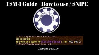 TSM Guide 4 - How to Use TSM Sniper and More