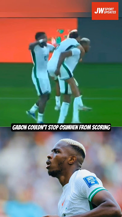 Victor Osimhen scored a brace against Gabon 🇬🇦