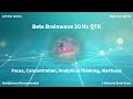 L220 R240 QTR | Beta 20Hz Binaural Beats | Focus, Concentration, Analytical Thinking, Alertness