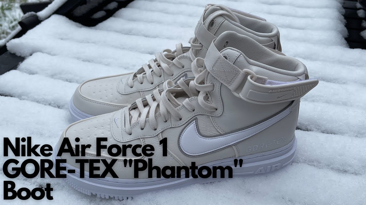 Nike Force 1 High GORE-TEX "Phantom" Boot | REVIEW + ON FEET - YouTube