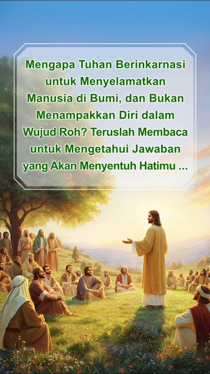 Mengapa Tuhan Berinkarnasi untuk Menyelamatkan Manusia di Bumi, dan Bukan Menampakkan Diri dalam Wujud Roh? Teruslah Membaca untuk Mengetahui Jawaban yang Akan Menyentuh Hatimu ...