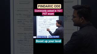#PINDARIC ODE COMMONLY ASKED IN TGT PGT DISCUSSED BY SACHIN JAIN