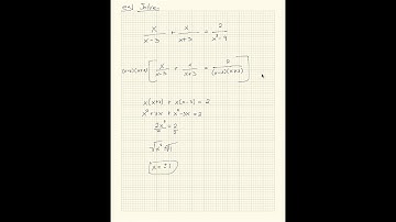 Algebra II Lesson 8-6 Solving Rational Equations