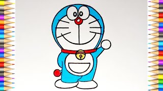 Doraemon Drawing || How to Draw Cute Doraemon Step by Step for Beginners || Doraemon Drawing Colour. screenshot 4