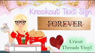 Knockout Shadow Text -  Cricut Design Space