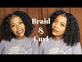 Braid and Curl on Stretched/Straightened Hair | Type 4 Natural Hair