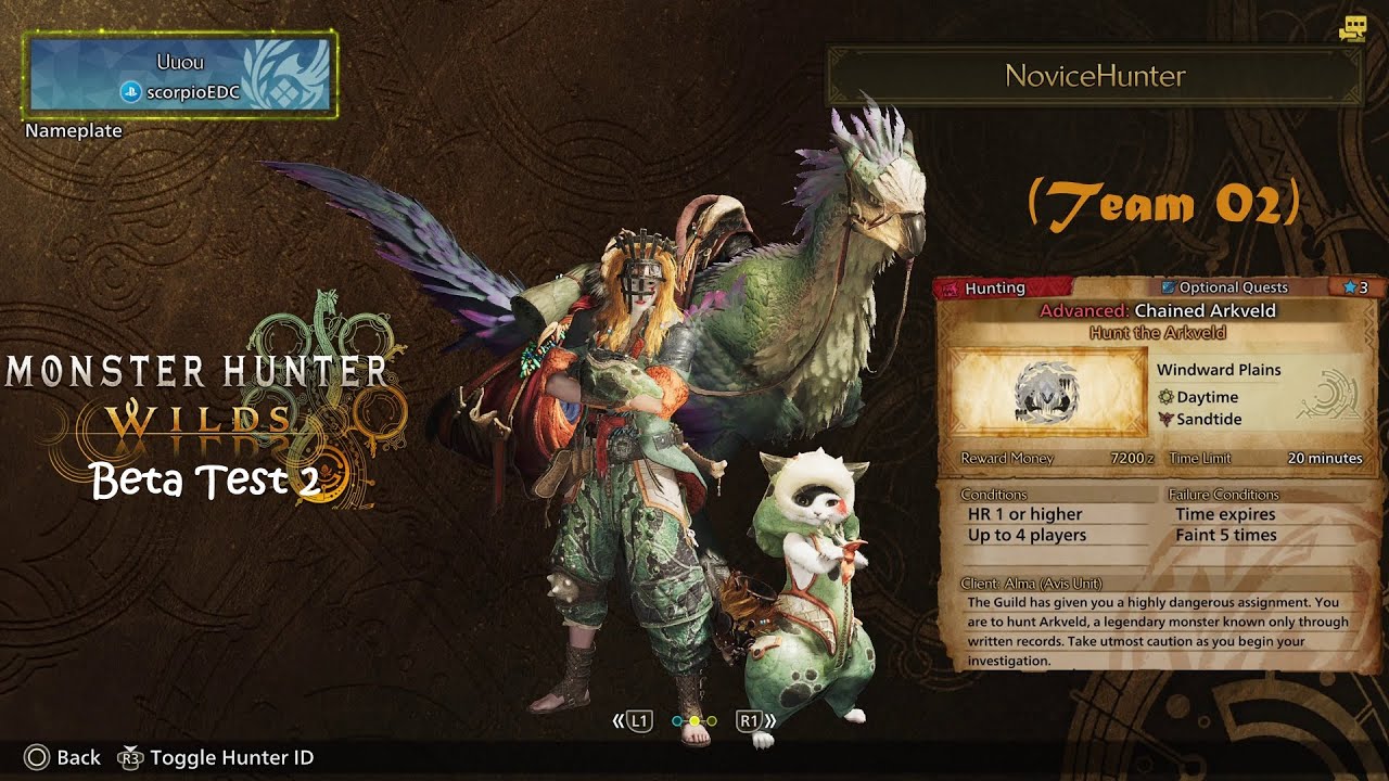 Monster Hunter Wilds Beta test 2 (Team 02) - YouTube