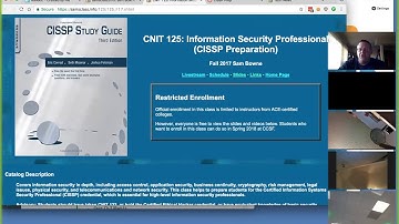 CNIT 125 Intro & Ch 2. Security and Risk Management (part 1 of 3)