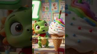 Learn Letter I with Tofi 🦖🍦 #shorts