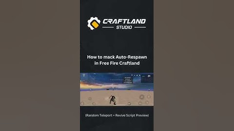 Auto Respawn with Random Teleport in Craftland Studio Mobile | Nexos Studio