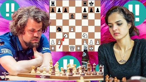 Magnus Carlsen vs Tania Sachdev  chess game 34