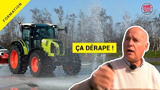 Tracteur sur route mouillée : pourquoi quelques km/h changent tout ?