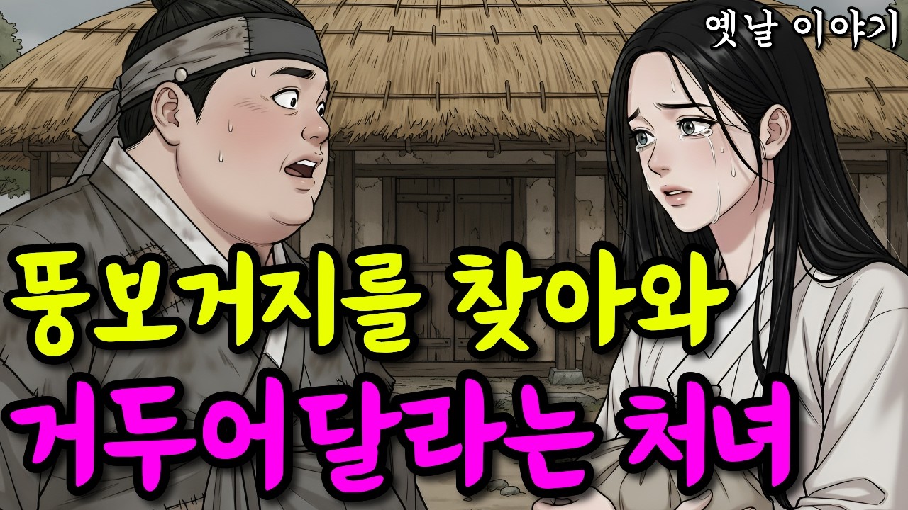 뚱보거지를 찾아와 거두어 달라는 처녀 | 옛날이야기·야담·민담·전설·설화