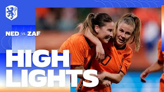 Fantastische goals! 🔥 | Highlights OranjeLeeuwinnen - Zuid-Afrika (12/4/2022)