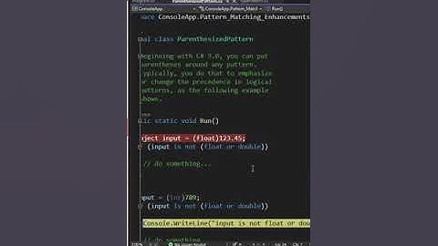 Pattern matching enhancements in C# 9 - part 4 of 4