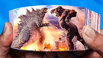 Aircraft Carrier Battle Flip Book | Godzilla vs Kong Flipbook