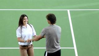 Djokovic and Nadal dancing salsa in Colombia HD