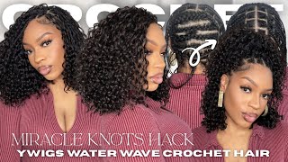 Miracle Knots Hack ✨ Bob Tutorial | Water Wave Crochet Hair Step-by-Step | YWigs