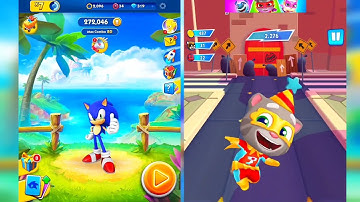 Sonic Dash Vs Talking Tom Hero Dash Who Is The Best Android iOS Gameplay
