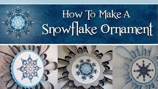 3D Kaleidoscope Snowflake Ornament
