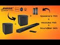 Bose 900 dolby atmos  2x modules 700  speakers 700  test home cinma 