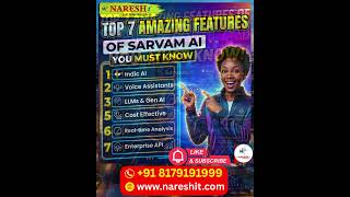 Top 7 Amazing Features of Sarvam AI You Must Know | హైదరాబాద్, వైజాగ్లో AI ఉద్యోగాలు | Naresh IT