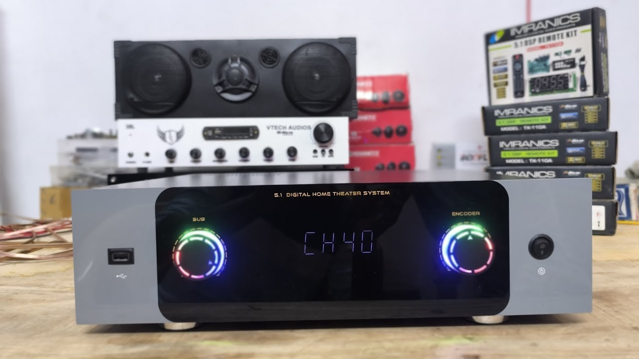 5.1 CH DSP Amplifier /Model Imranics TX-110S /HDMI (Arc) / Optical /Coaxial Support /Dolby/DTS/PCM