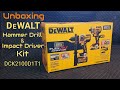Dewalt Hammer Drill & Impact Driver Kit 20 Volt DCK2100D1T1
