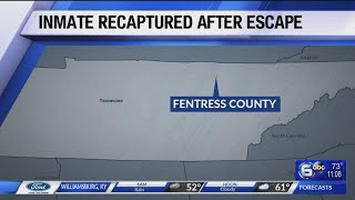 Inmate recaptured after escape