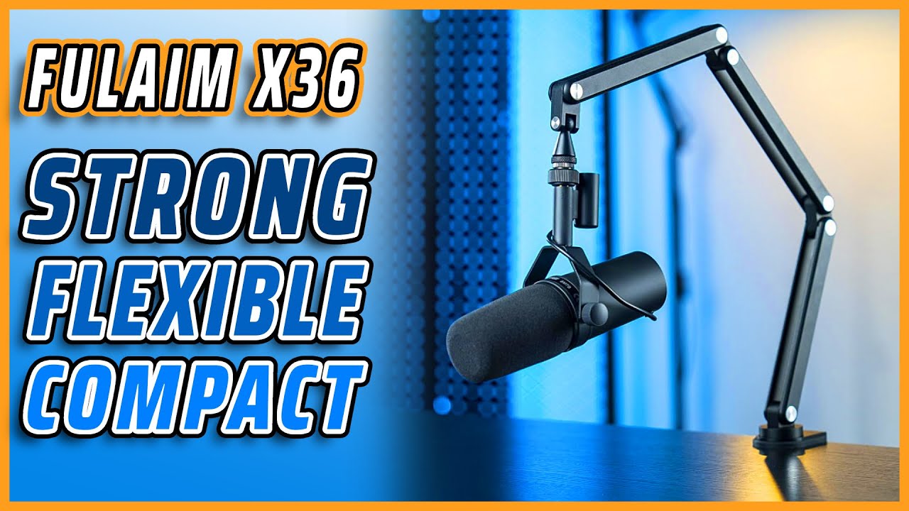 Super Sturdy Boom Arm For Any Mic  Fulaim Foldable Microphone Stand 