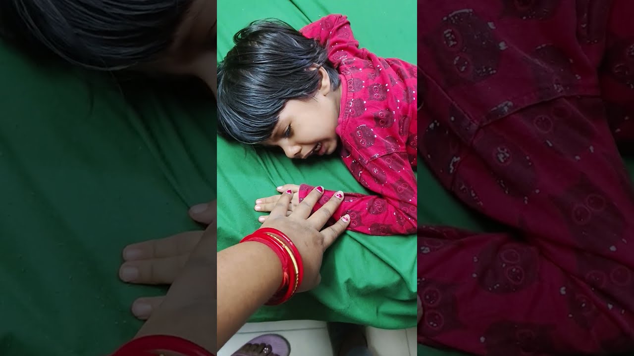 lakku aur Drishti ko lga injection  bahut roye the dono bahut dard hua injection k baa pagal doctor 