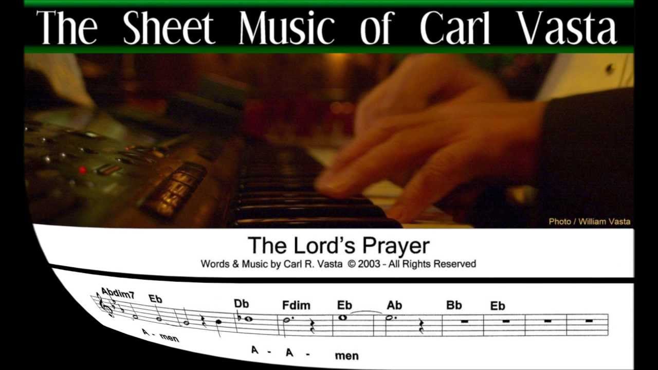 THE LORD'S PRAYER SONG - The Sheet Music & Chords