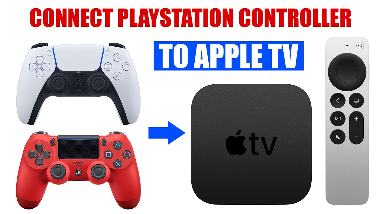 Gravere kiwi Eksamensbevis PS5/PS4 Controller on Apple TV [ How to Connect a Playstation Control to  Apple Arcade Tutorial ] - YouTube