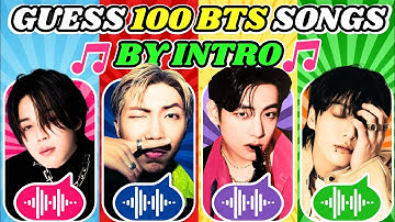 GUESS 100 BTS SONGS BY THE INTRO | KPOP QUIZ GAME 