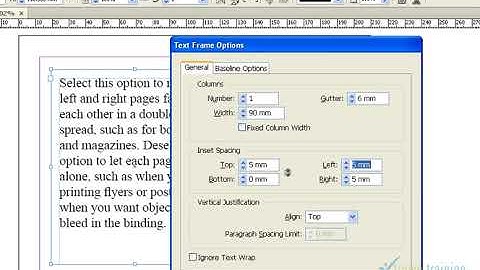 Adobe Indesign Tutorial in Tamil | Text Frame Options