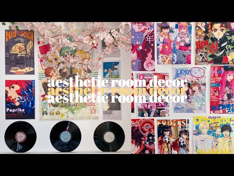 affordable aesthetic room decor ✰ cow door, anime prints, & where to buy posters!