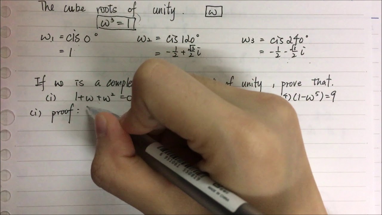 3 The nth roots of complex numbers 3 proof 1