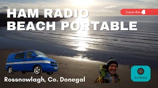 Ham Radio & Sea Swimming - EI5IMB Beach Portable - Rossnowlagh, Co. Donegal, Ireland