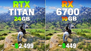 RTX TİTAN vs RX 6700 - Test in 8 Games