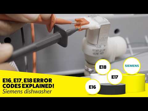 Siemens Dishwasher E16, E17, E18 Error? Water Not Filling FIXED by YOU!