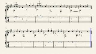 Video thumbnail of "Six Pièces Faciles Op.89 - Jacques Bosch (1825 - 1895) - Tablature"