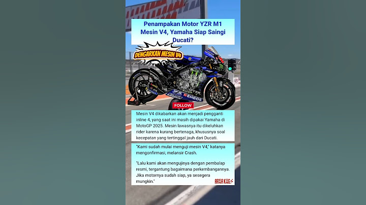 Penampakan Motor YZR M1 Mesin V4, Dengar Suara Menggelegar!