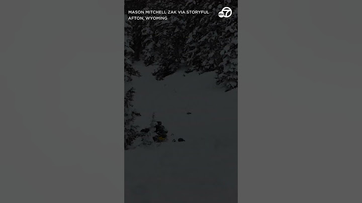 Dramatic video shows moment a person is buried by Wyoming avalanche