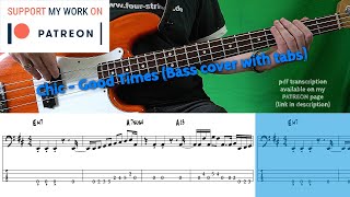 Chic - Good Times (Bass cover with tabs)