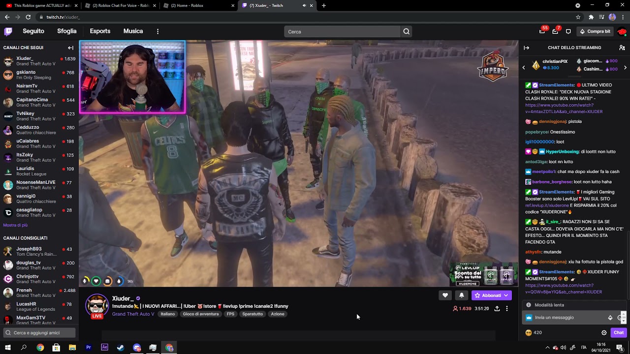 Negrano CapitanoCima, Xiuder, Nosenseman, Daglas