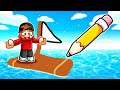 RoBros! Roblox DRAW A BOAT to ESCAPE