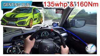 Handsome Honda Civic FC 1.8S | Malaysia #POV [Genting Run 冲上云霄] [CC Subtitle]