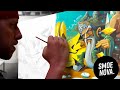 surrealistic 3D graffiti CANVAS ft. @Ed-Mun PDF | full process